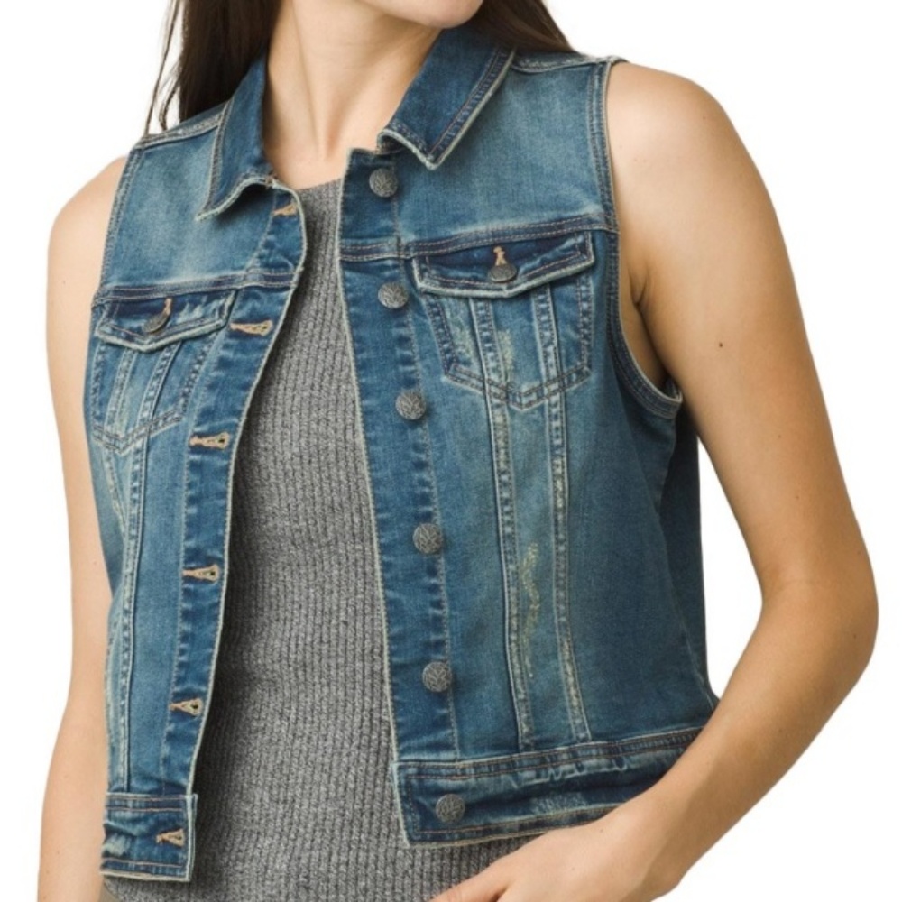 Vintage Denim Vest- Size S (NWOT)
